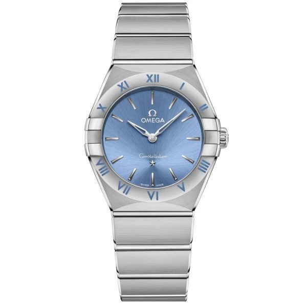 Omega constellation ladies blue 28mm